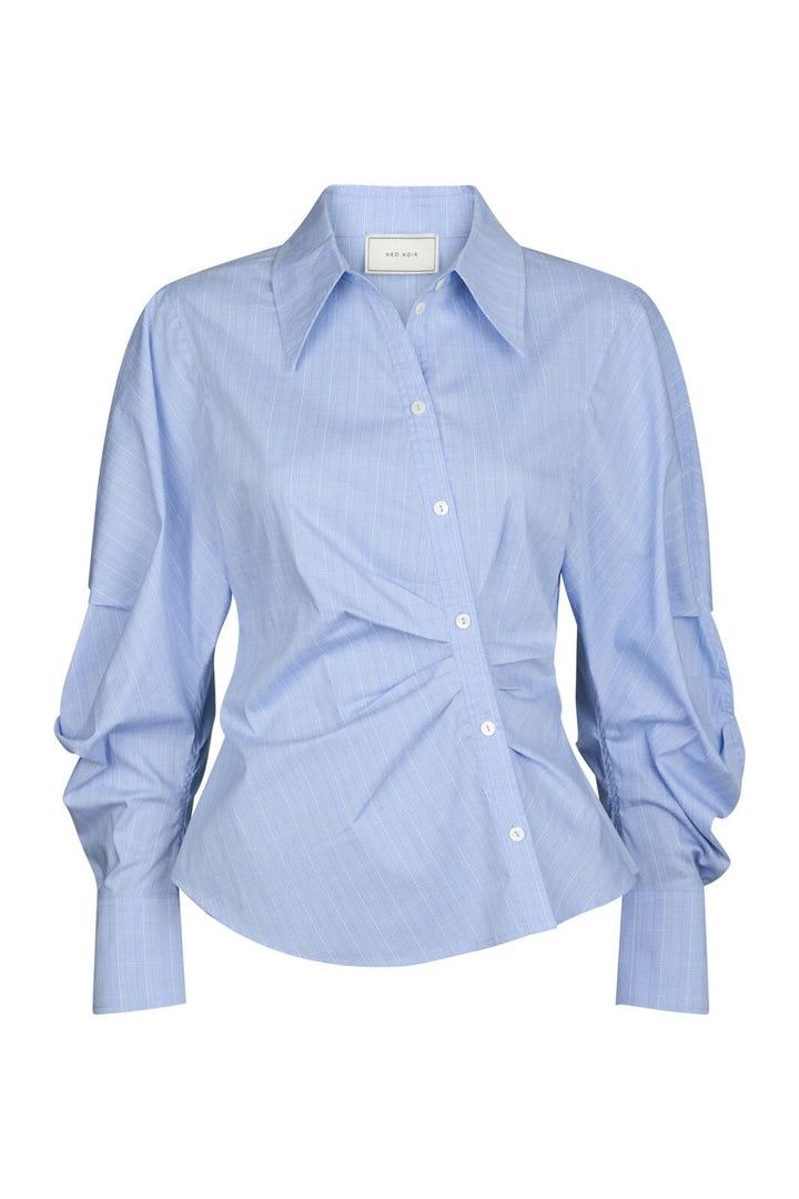 Neo Noir - Neoella Flannel Shirt 166080 - 145 - Light Blue