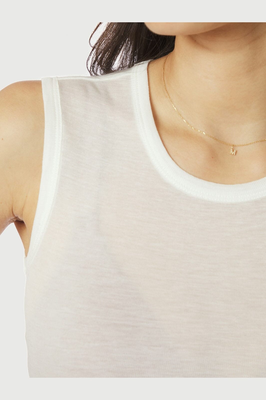 Neo Noir - Nimbi Fine Rib Top 167270 - 120 - White