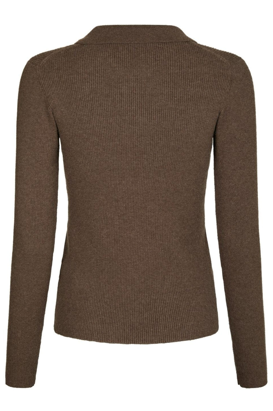 Neo Noir - Panama Knit Blouse 164017 - 205 - Brown Melange
