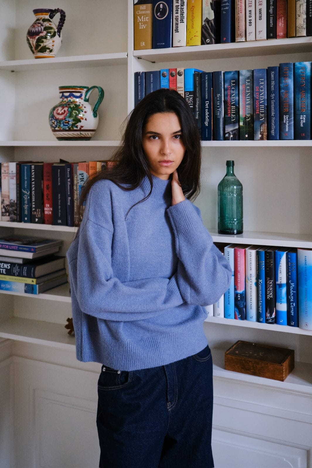 Neo Noir - Paulina Knit Blouse 159703 - 407 - Smoke Blue