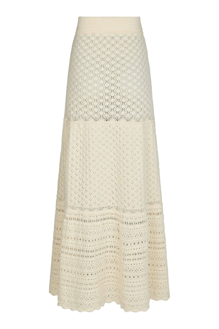 Neo Noir - Pillina Crochet Knit Skirt 165220 - 122 - Creme