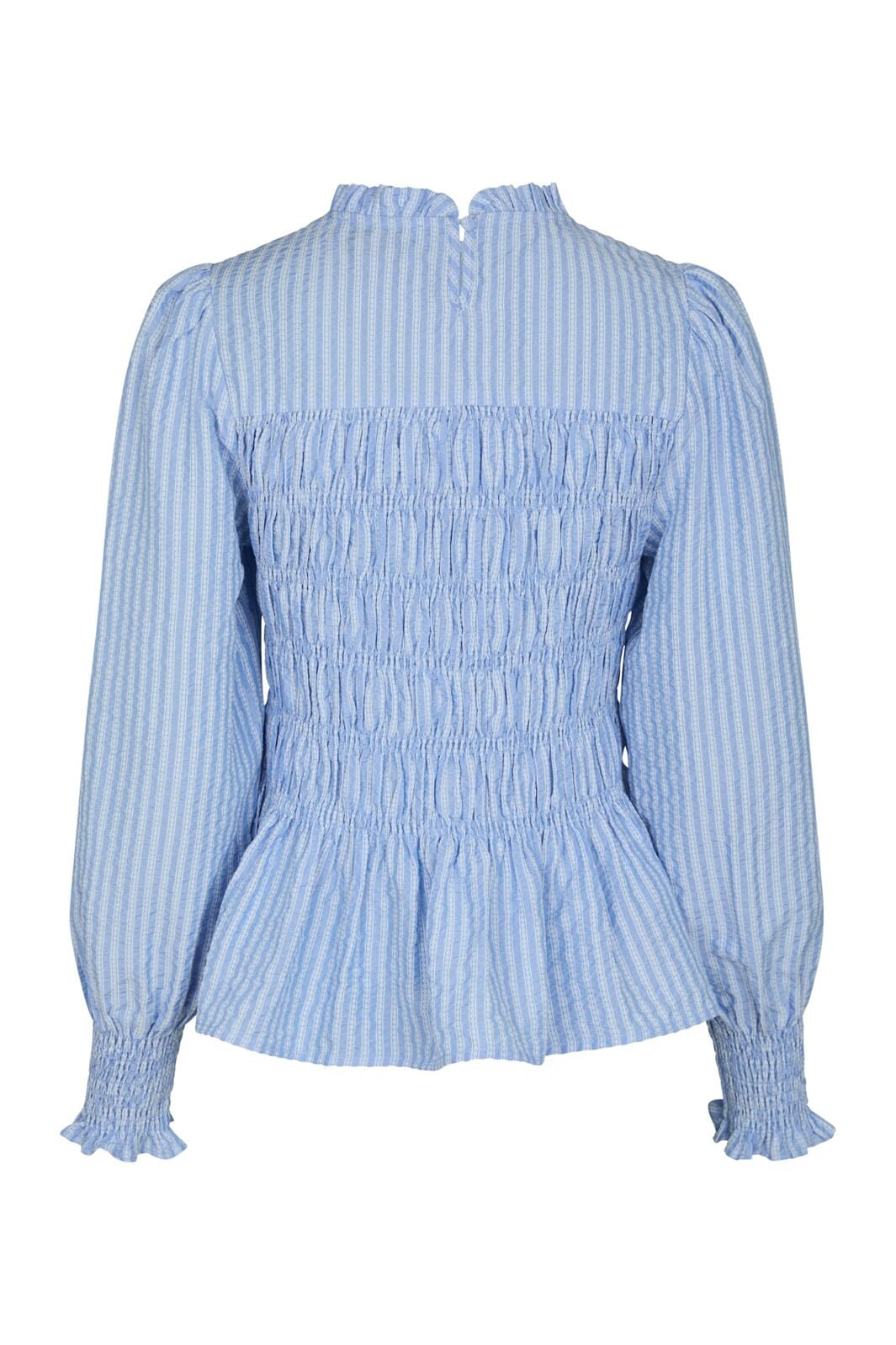 Neo Noir - Possa Twist Stripe Blouse 166412 - 145 - Light Blue