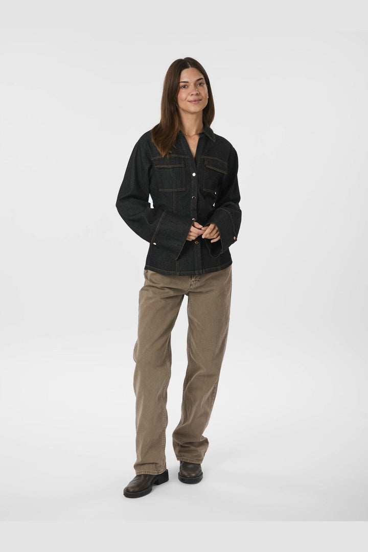 Neo Noir - Rabia Denim Shirt 166018 - 100 - Black