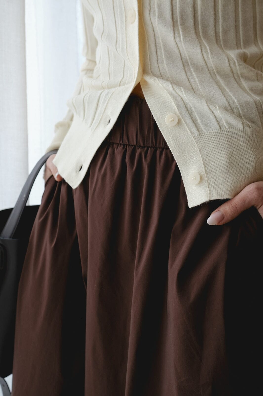 Neo Noir - Rio Solid Knit Cardigan 164579 - 191 - Light Yellow Cardigans