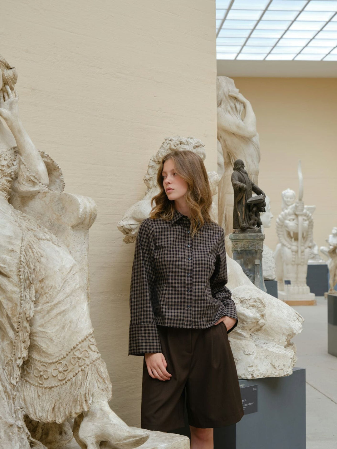 Neo Noir - Rosa Mini Check Shirt 167089 - 100 - Black Skjorter