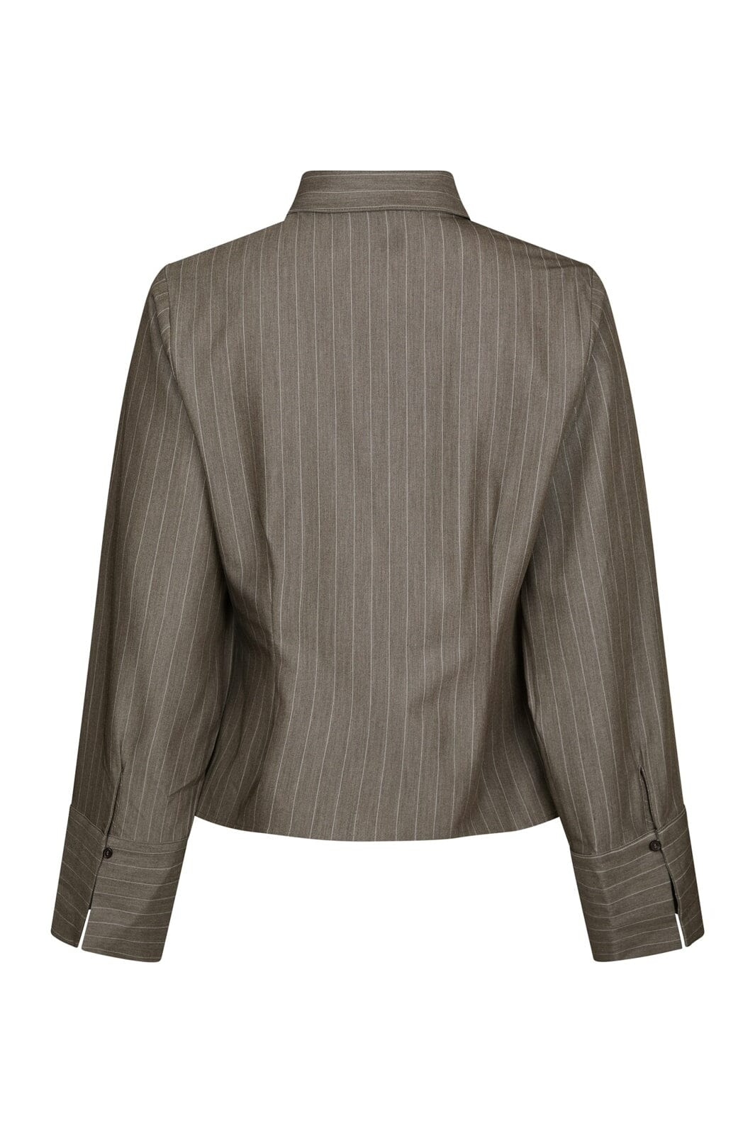 Neo Noir - Rosa Pinstripe Melange Shirt 167016 - 306 - Dusty Brown