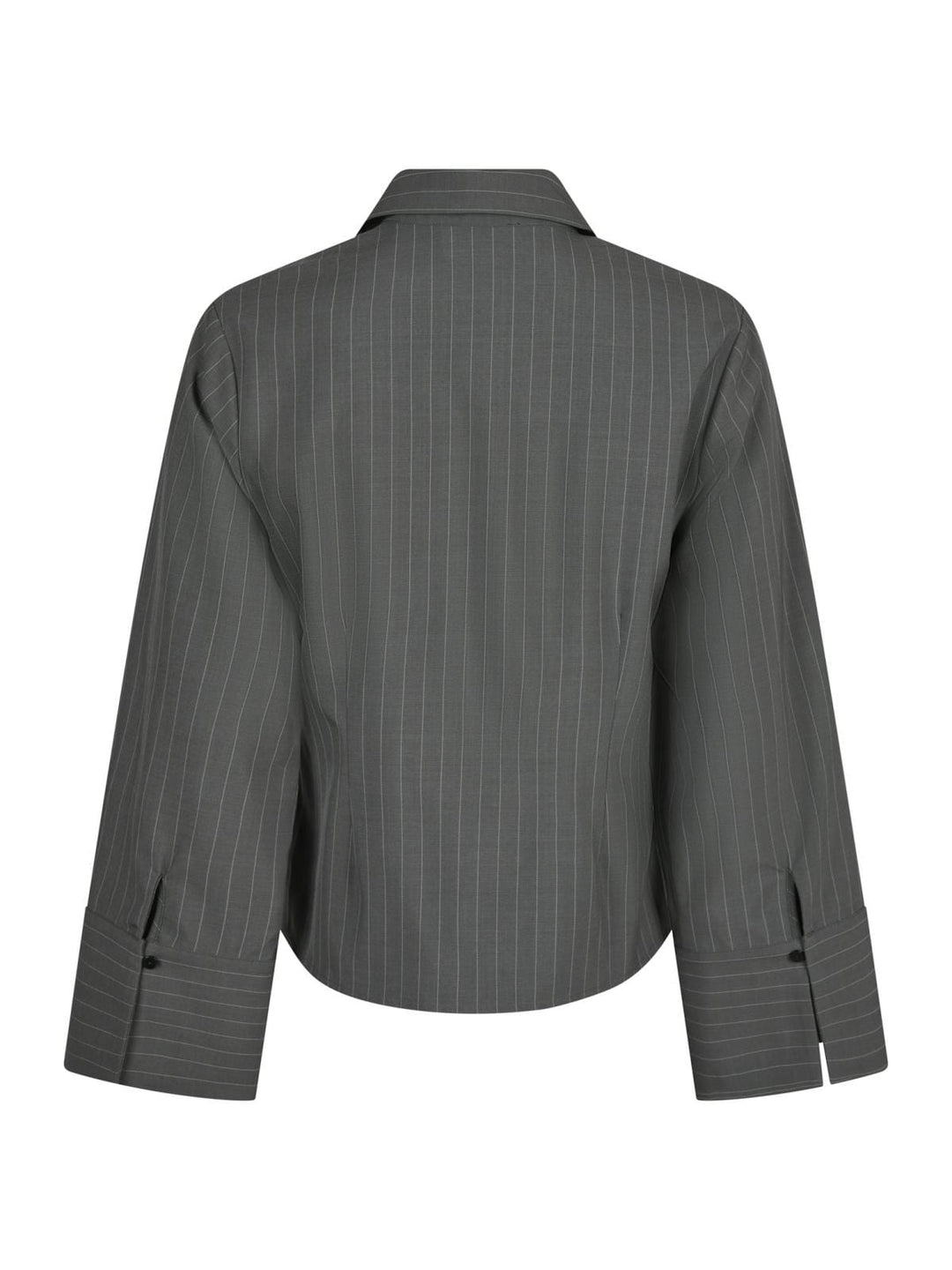 Neo Noir - Rosa Pinstripe Shirt - Grey