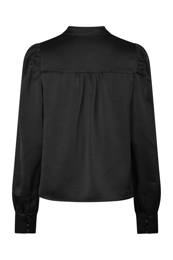 Neo Noir - Rosslyn Heavy Sateen Blouse 163769 - 100 - Black