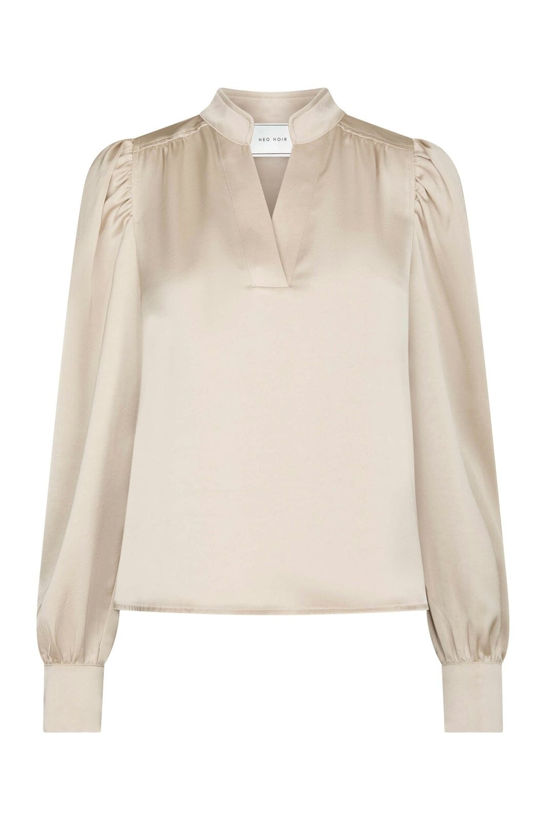 Neo Noir - Rosslyn Heavy Sateen Blouse 163769 - 720 - Champagne
