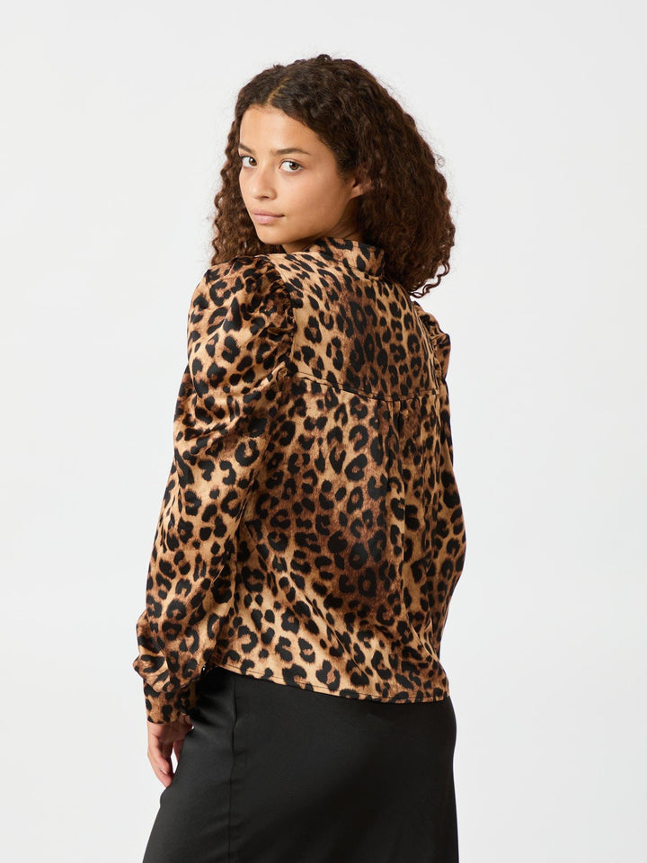 Neo Noir - Rosslyn Leo Blouse - Leopard