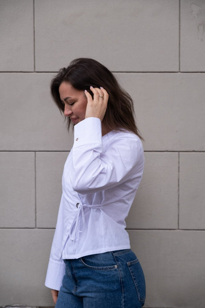 Neo Noir - Salvia Poplin Shirt 165520 - 120 - White Skjorter