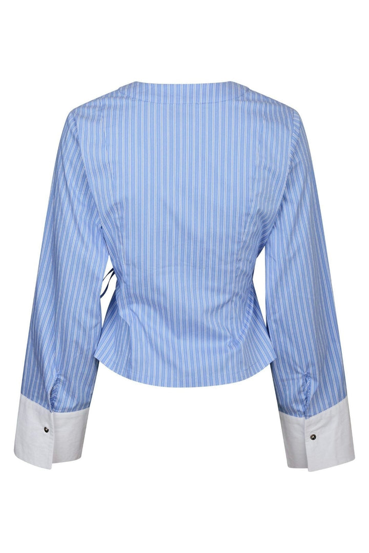 Neo Noir - Salvia Stripe Shirt 166135 - 145 - Light Blue