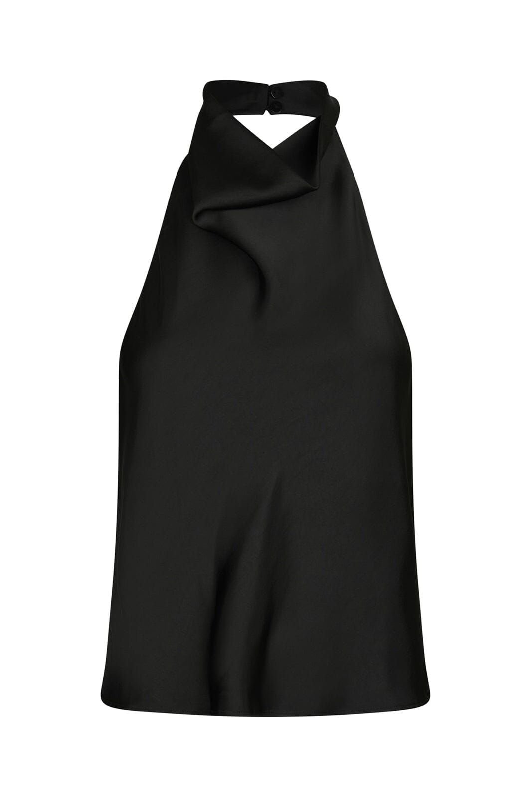 Neo Noir - Sania Heavy Satin Top 167109 - 100 - Black