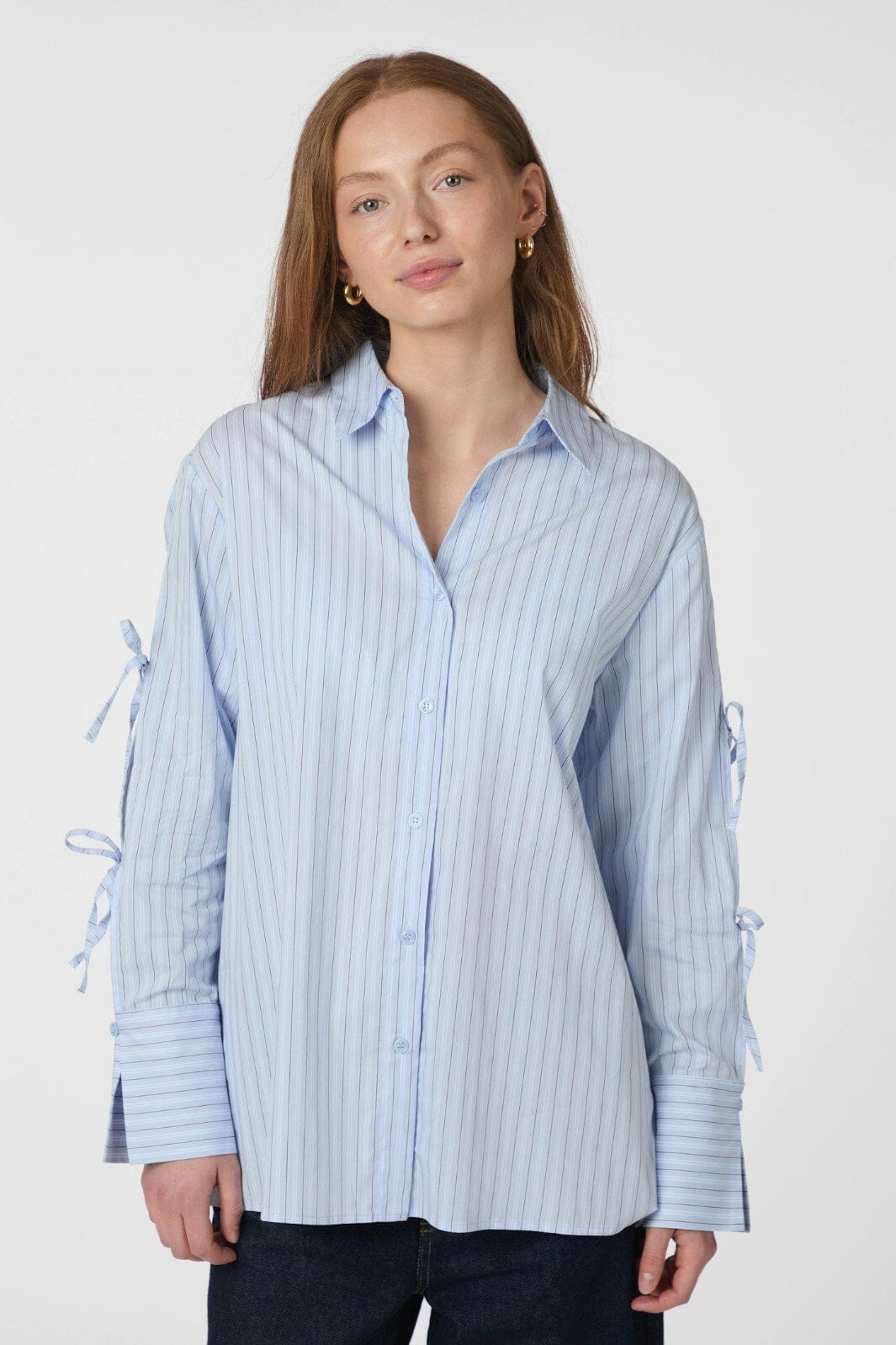 Neo Noir - Selini Multi Stripe Shirt 165889 - 145 - Light Blue