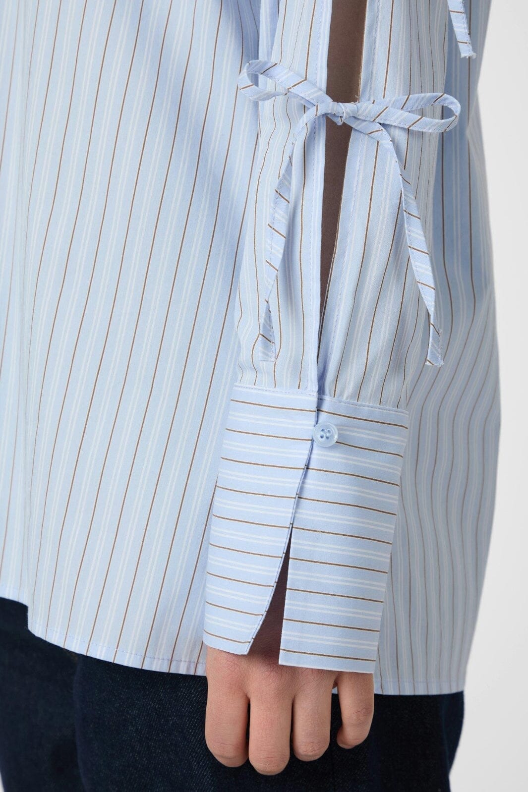 Neo Noir - Selini Multi Stripe Shirt 165889 - 145 - Light Blue