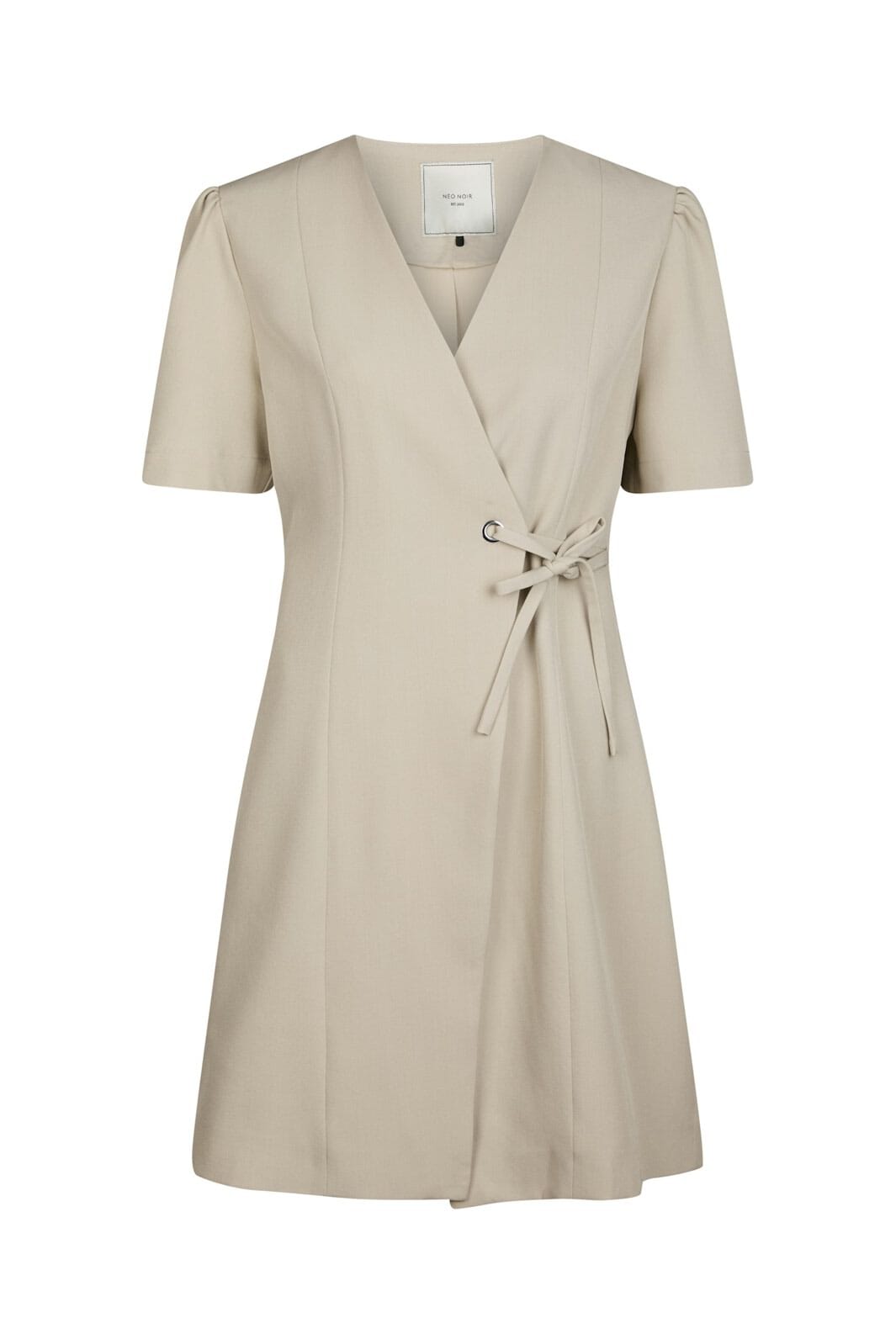 Neo Noir - Sendita Eyelet Dress 165519 - 213 - Sand