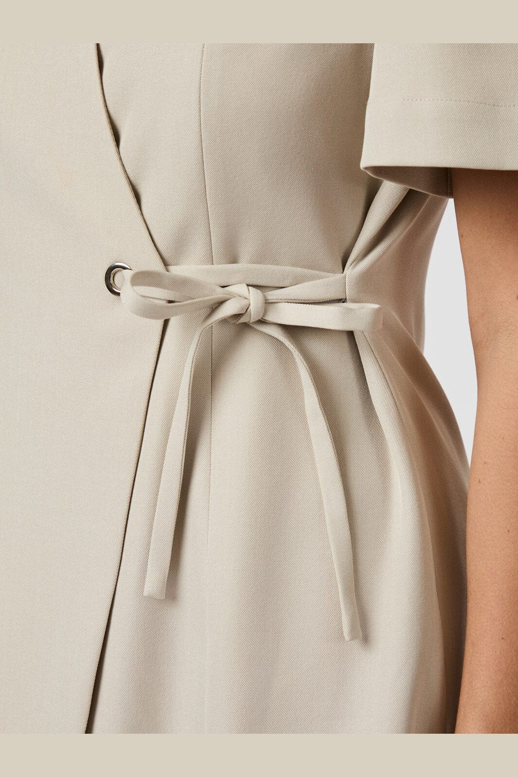 Neo Noir - Sendita Eyelet Dress 165519 - 213 - Sand