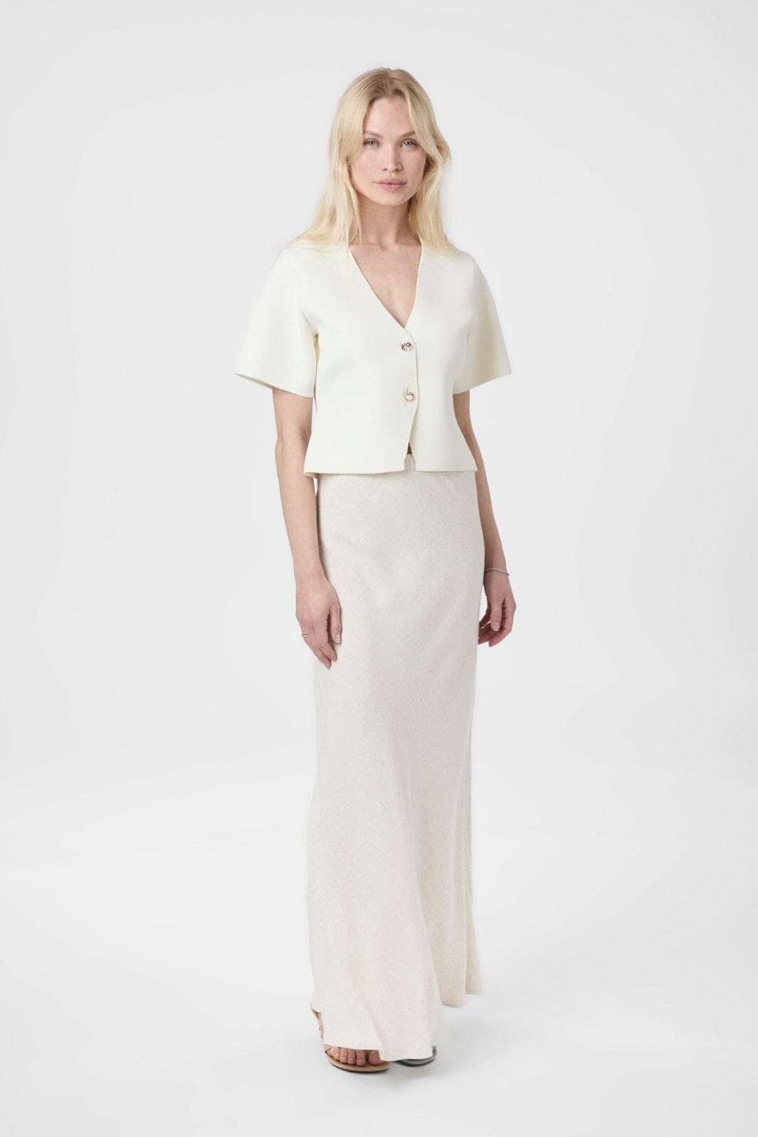 Neo Noir - Setta Knit Blouse 165628 - 121 - Off White