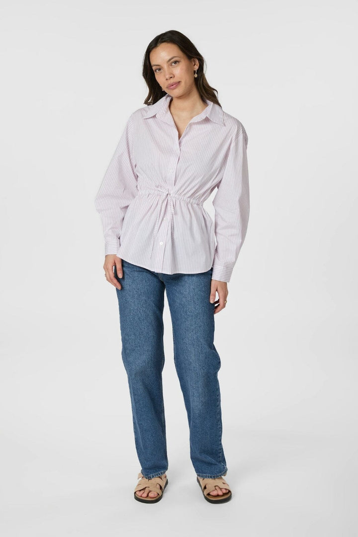 Neo Noir - Solei Small Stripe Shirt 165828 - 754 - Light Pink