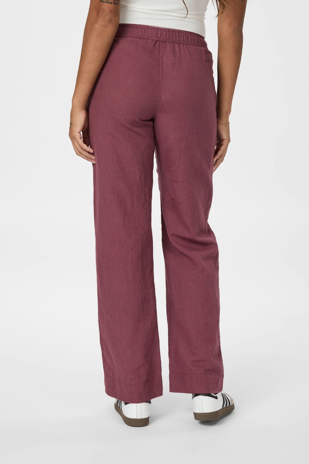 Neo Noir - Sonar Linen Pants 158949 - 393 - Dark Rose