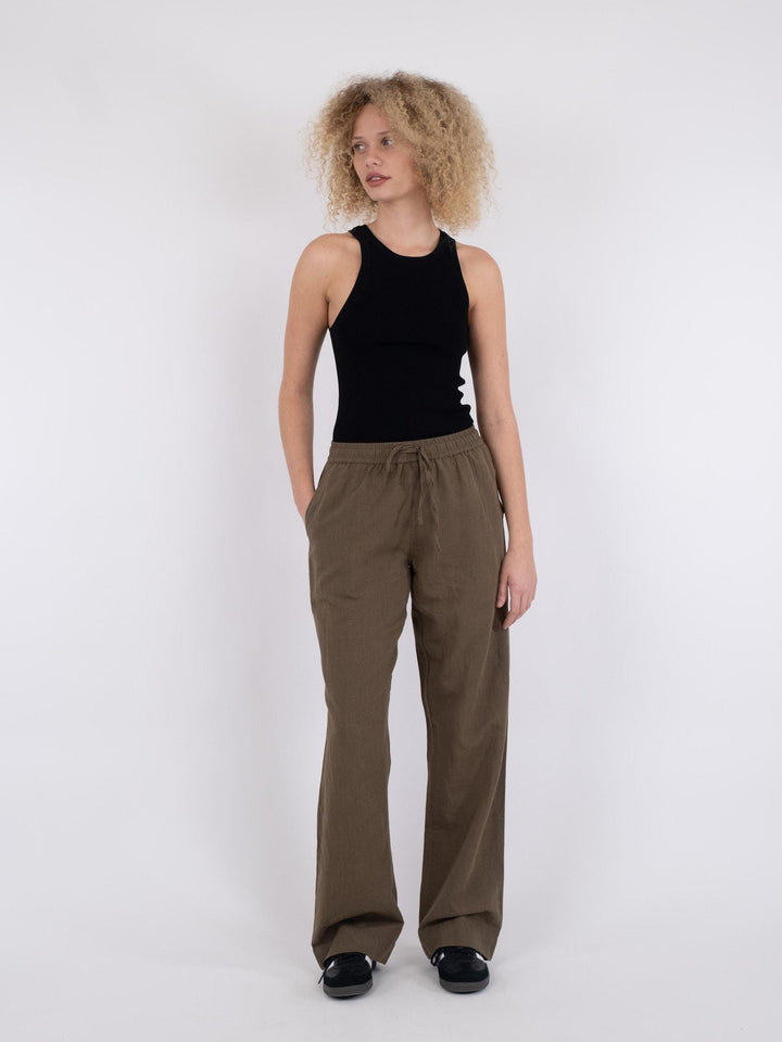 Neo Noir - Sonar Linen Pants - Army