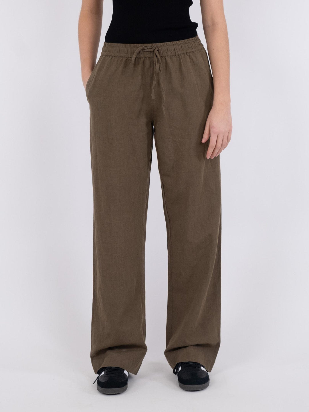 Neo Noir - Sonar Linen Pants - Army