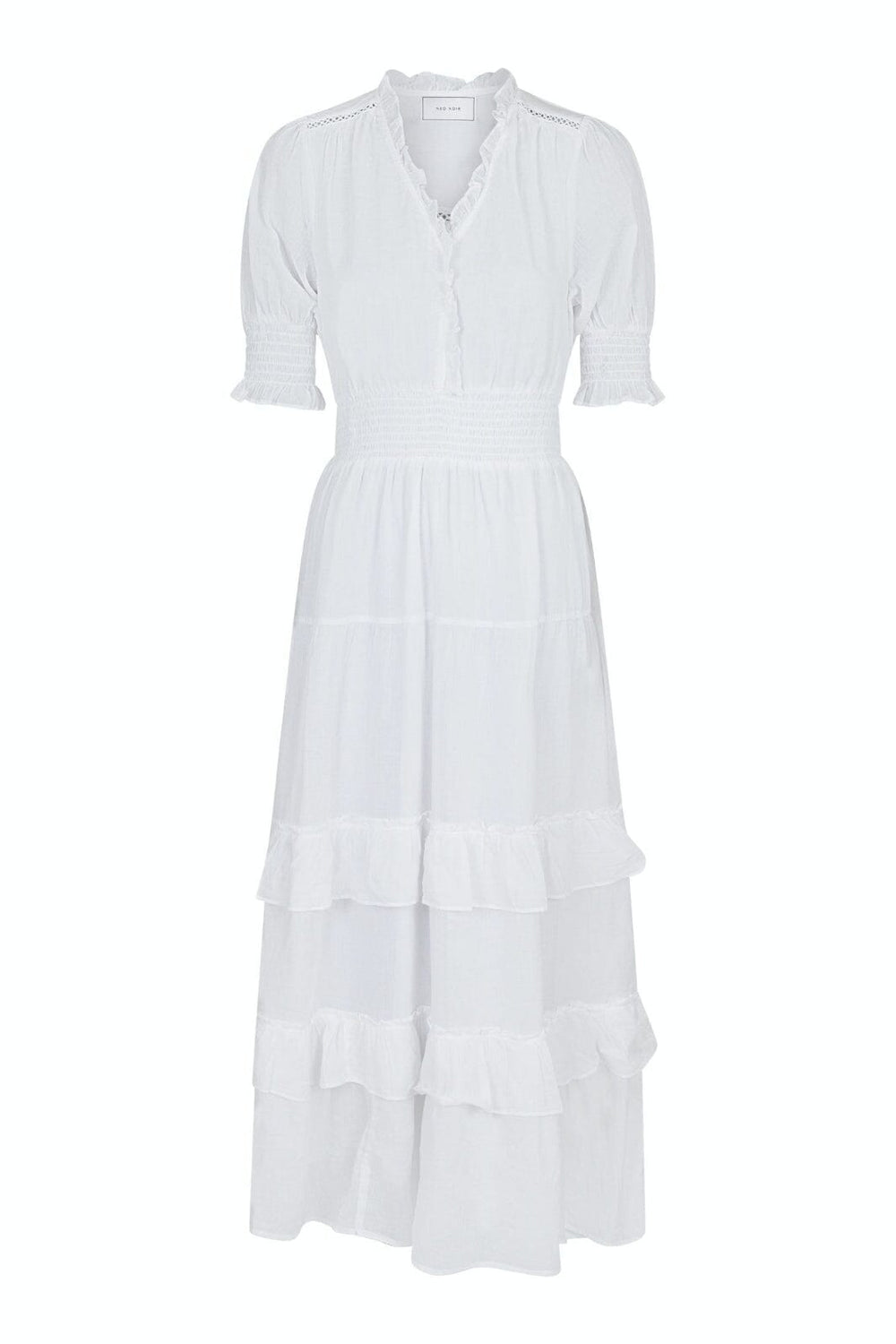 Neo Noir - Sophie S Voile Dress - White Kjoler