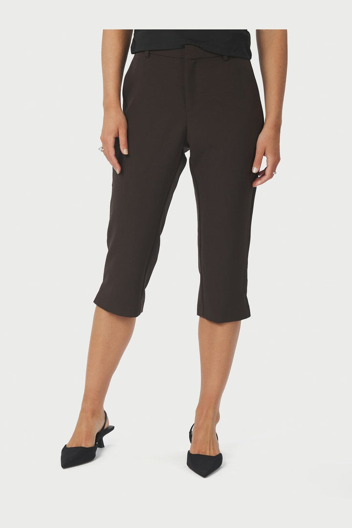 Neo Noir - Tasia Suit Capri Pants 163723 - 676 - Dark Brown