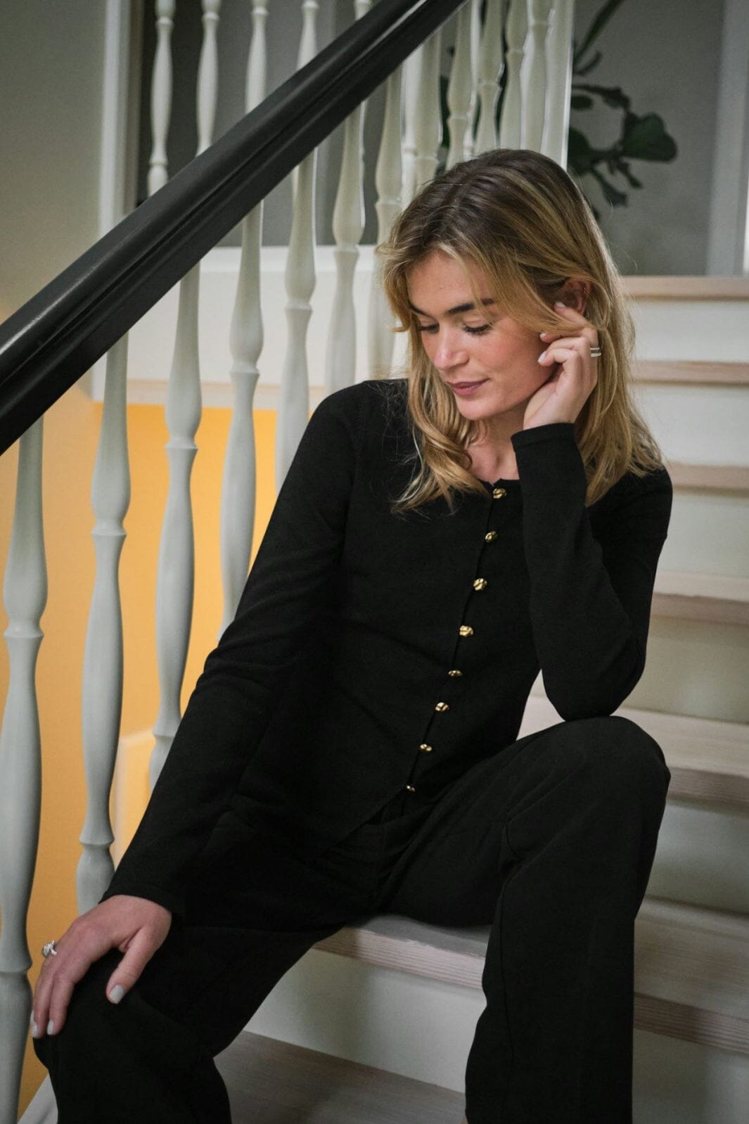 Neo Noir - Teller Knit Blouse 163878 - Black Bluser