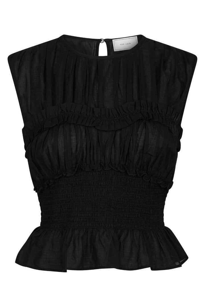 Neo Noir - Tiril S Voile Top 166128 - 100 - Black