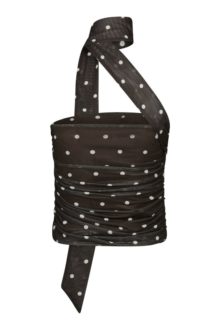 Neo Noir - Torinti Mesh Dot Top 165892 - 210 - Brown