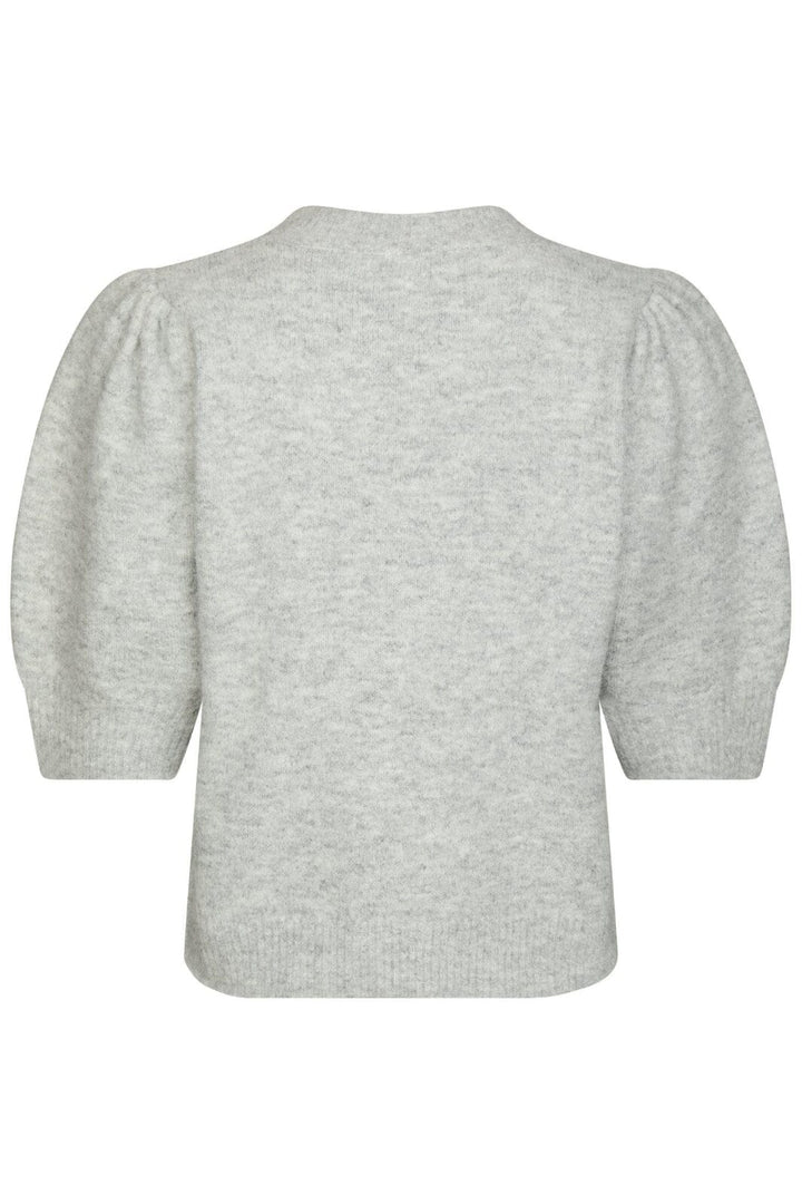 Neo Noir - Trudy Deco Knit Cardigan 164514 - 103 - Light Grey Melange