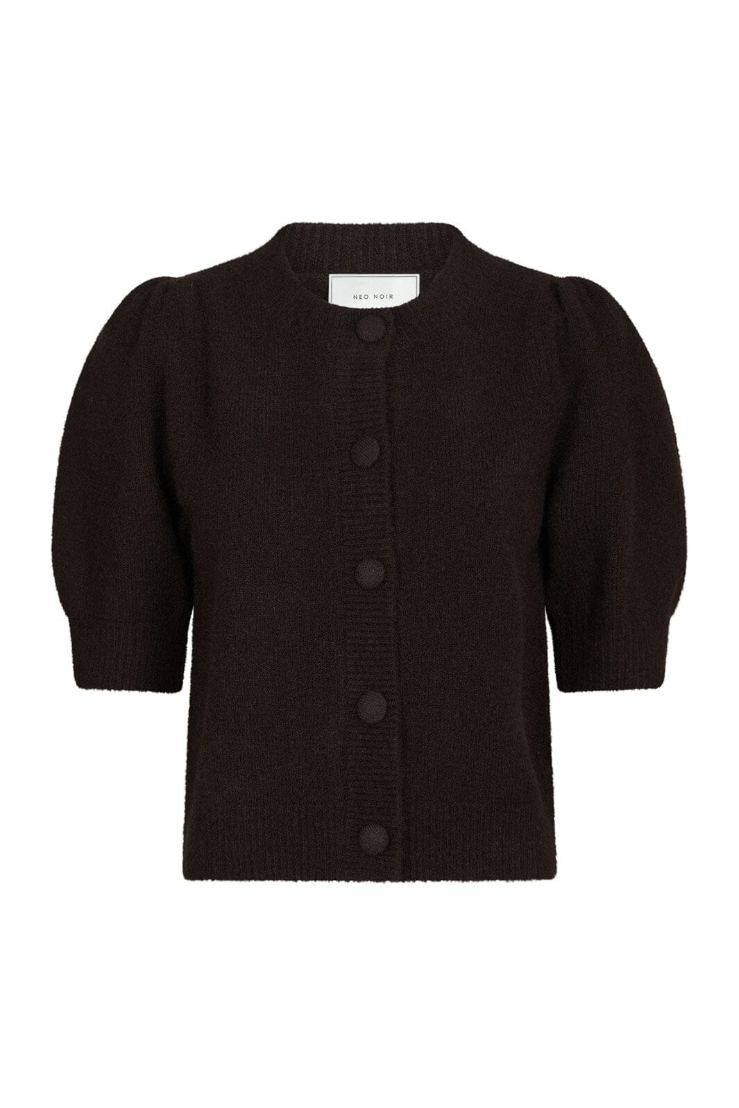 Neo Noir - Trudy Knit Cardigan 160760 - 676 - Dark Brown