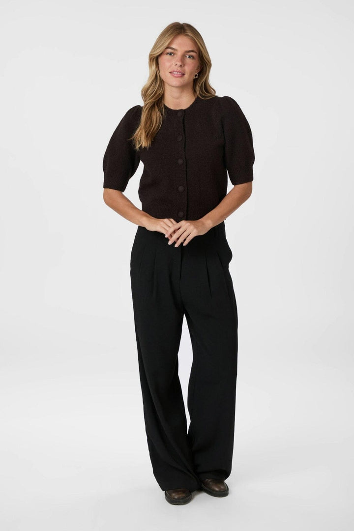 Neo Noir - Trudy Knit Cardigan 160760 - 676 - Dark Brown