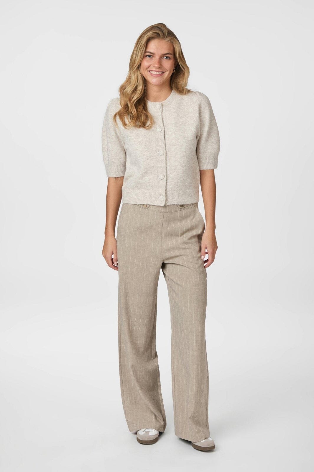 Neo Noir - Trudy Knit Cardigan 160760 - 976 - Beige Melange