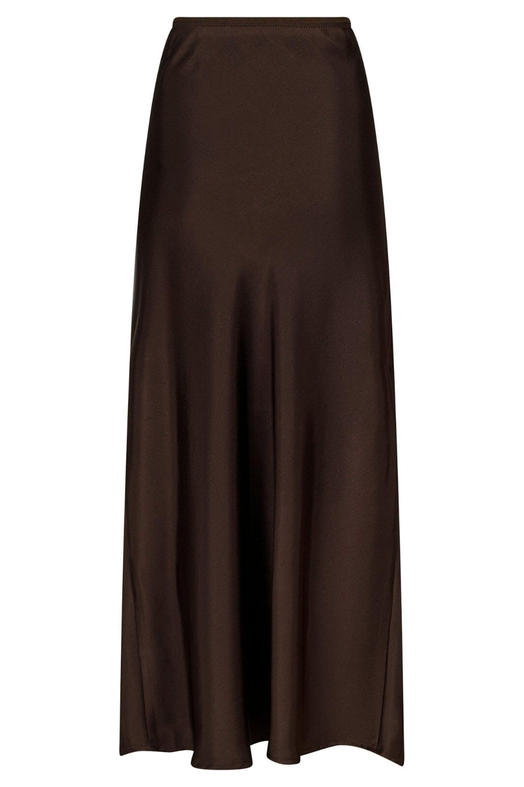 Neo Noir - Vicky Heavy Sateen Skirt 159588 - Dark Brown Nederdele