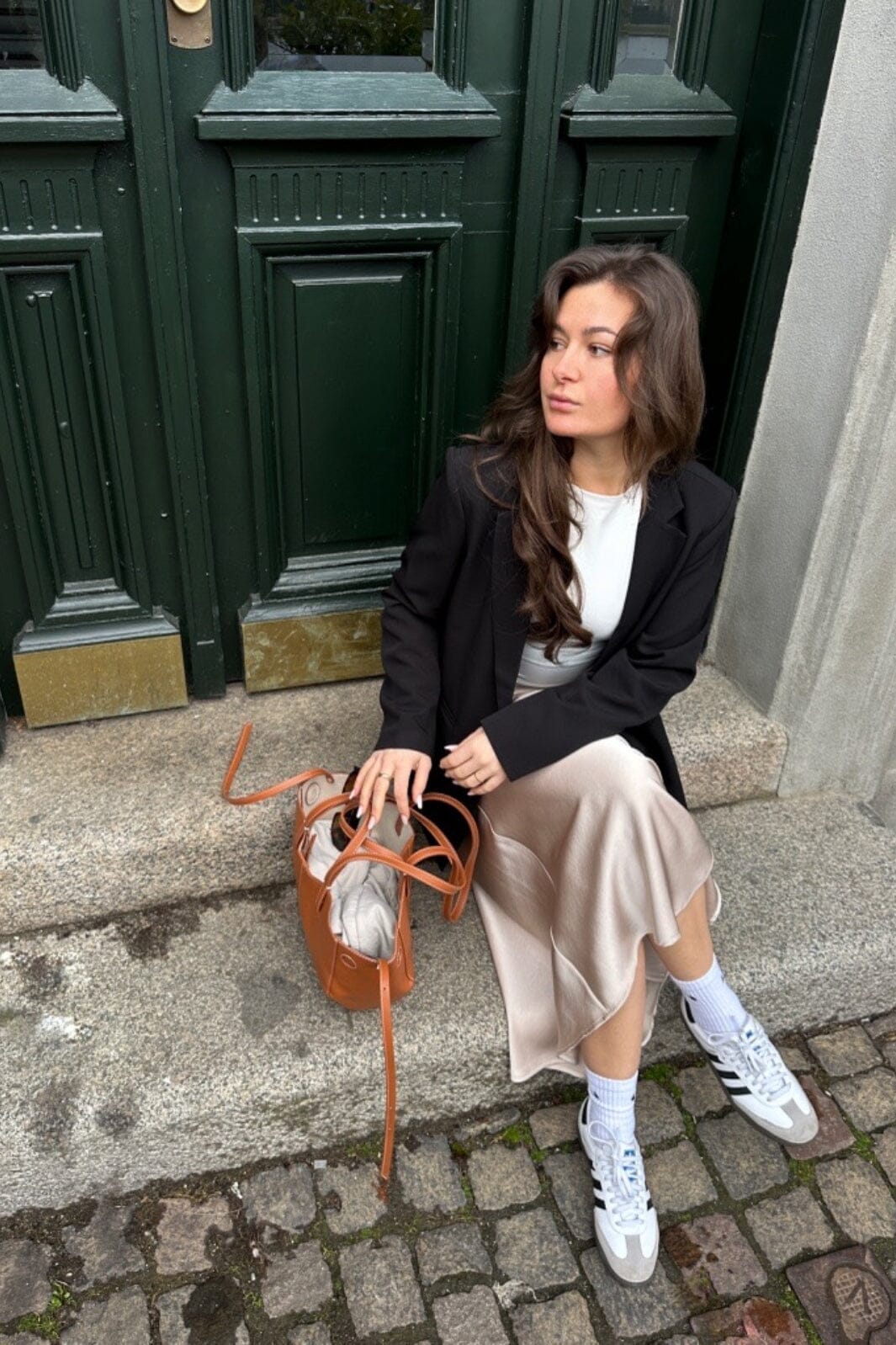 Neo Noir - Vicky Heavy Sateen Skirt - Champagne Nederdele