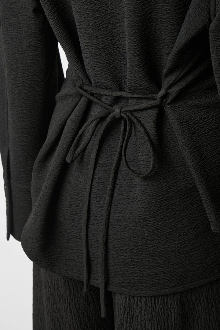 Neo Noir - Waldita Structure Shirt 166244 - 100 - Black