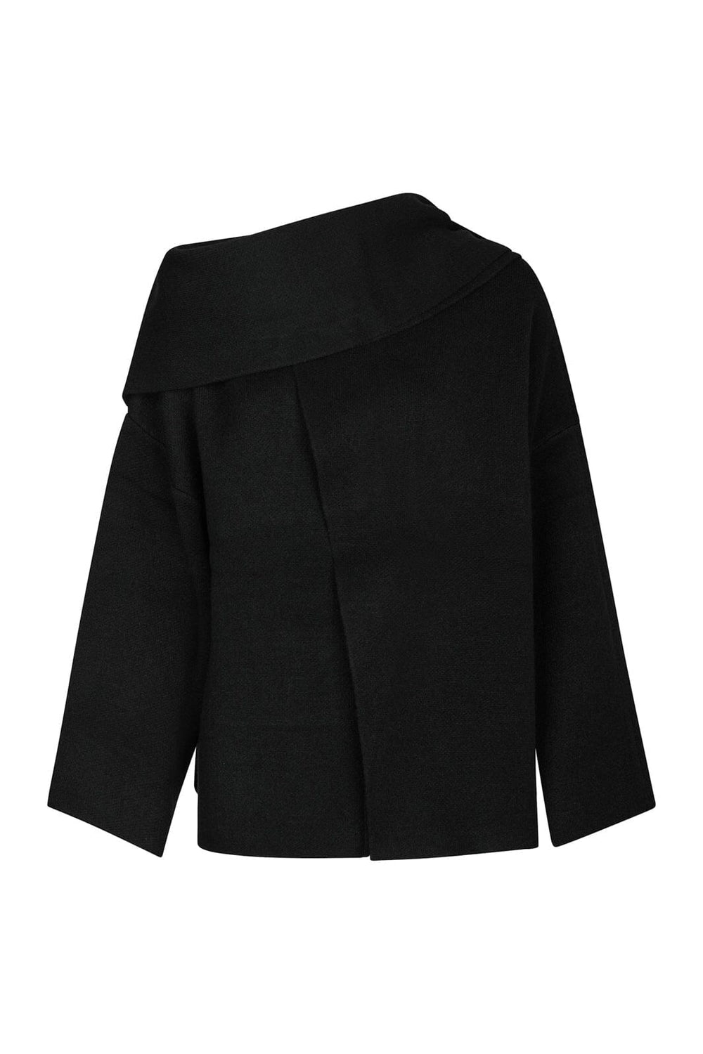 Neo Noir - Wals Knit Scarf Blouse 166203 - 100 - Black