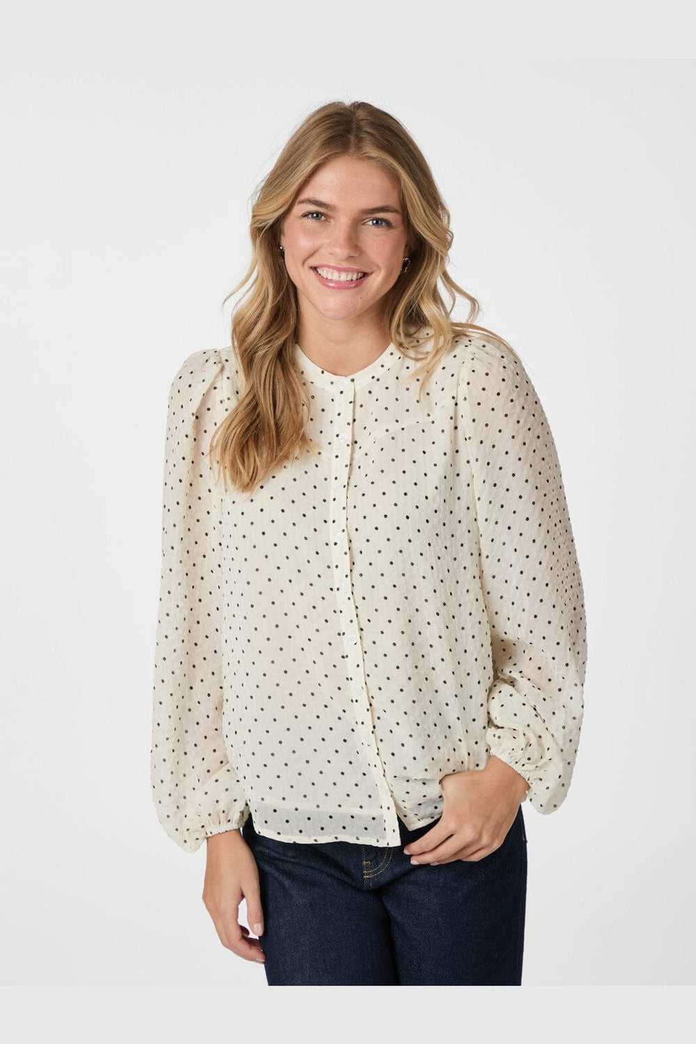 Neo Noir - Yrima Dot Blouse 166076 - 120 - White