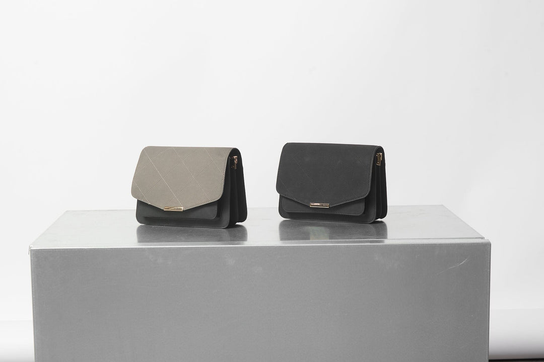 Noella - Blanca Multi Compartment Bag - Dark Grey/Black Tasker