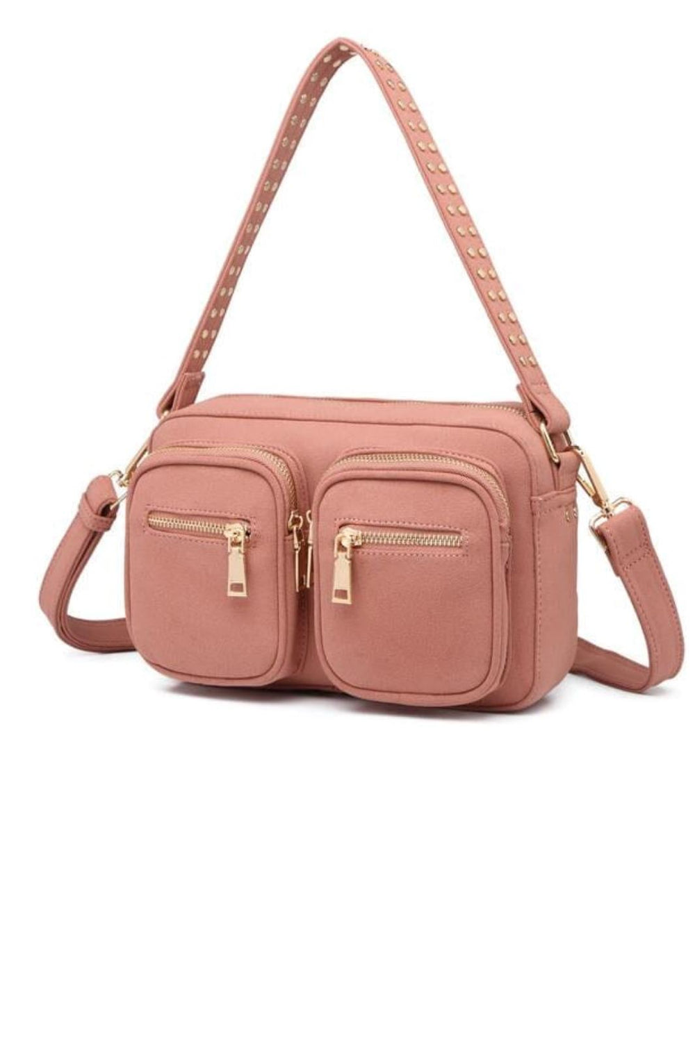 Noella - Celina Suede Look Bag - Mauve Suede Look Tasker