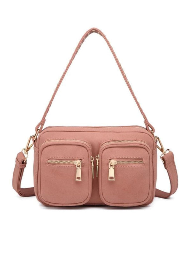 Noella - Celina Suede Look Bag - Mauve Suede Look