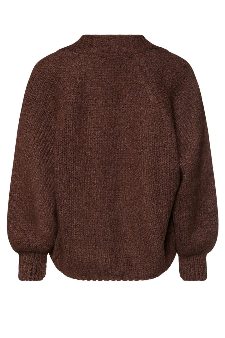 Noella - Fora Knit Cardigan - 548 Dark Brown