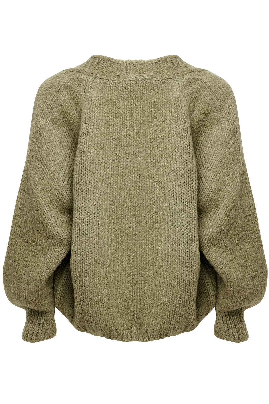 Noella - Fora Knit Cardigan - Army Cardigans