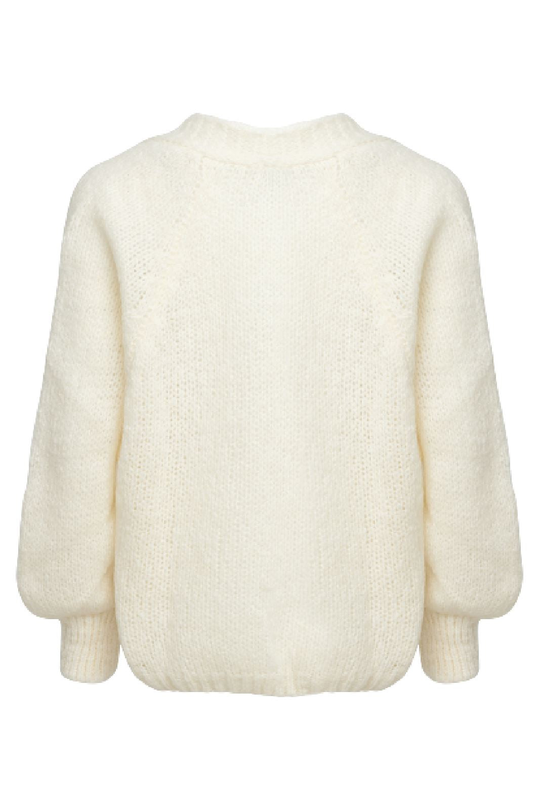 Noella - Fora Knit Cardigan - White