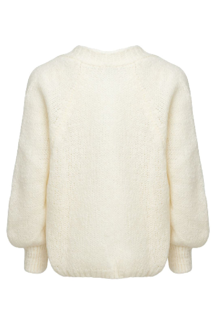 Noella - Fora Knit Cardigan - White