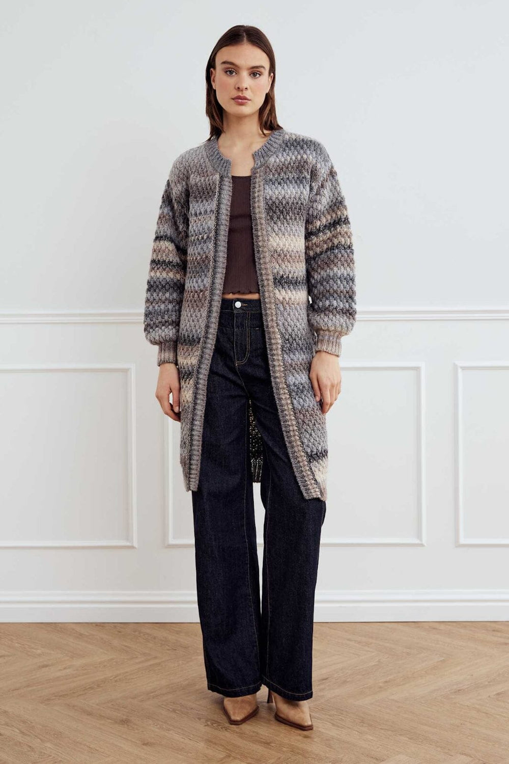 Noella - Gio Knit Cardigan 12161022 - 906 - Light Grey Mix