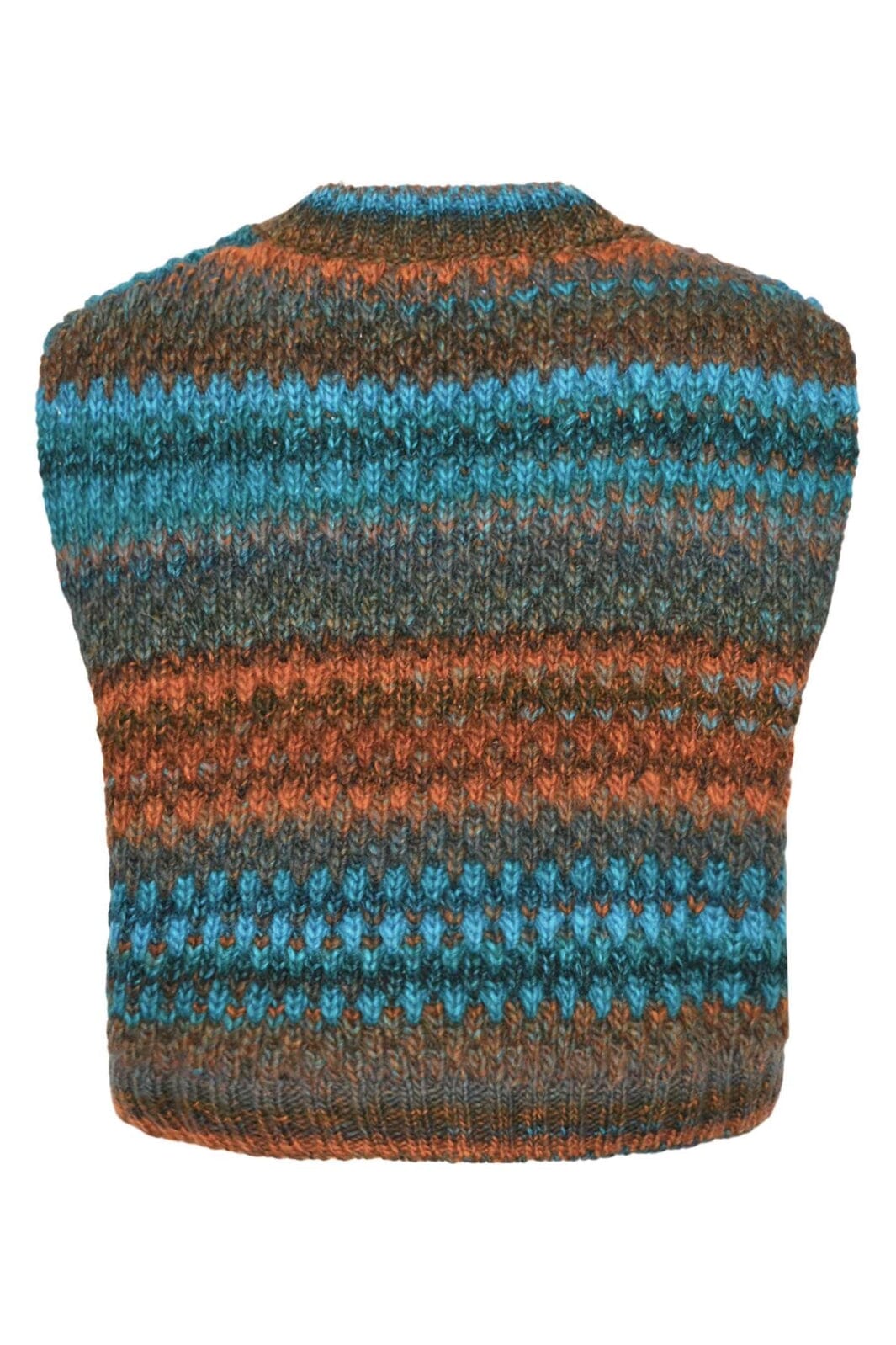 Noella - Gio Knit Vest 10872143 - 1375 - Turquoise Brown Mix