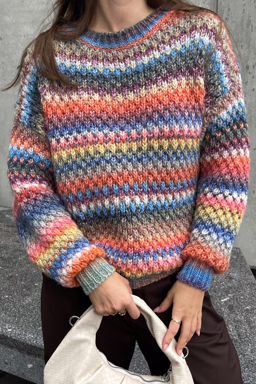 Noella - Gio Sweater - Multi Mix Strikbluser